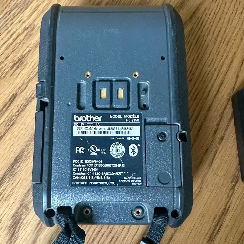 Brother RuggedJet RJ-3150 Mobile Thermal Printer, Used